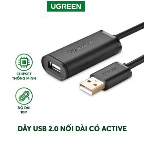 Cáp USB nối dài 10m có chíp khuếch đại Ugreen 10321